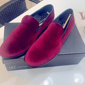 Red Velvet Suede Shoes